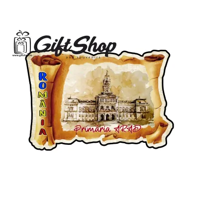 Arad papirus, romania, magnet frigider   mgs142